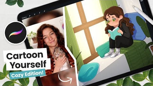 Free Online Course: How To Cartoon Yourself, Cozy Edition! • Intermediate  Digital Art Tutorial from YouTube | Class Central