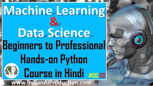 Free Online Course: Machine Learning Tutorial using Python in Hindi 2021  from YouTube | Class Central
