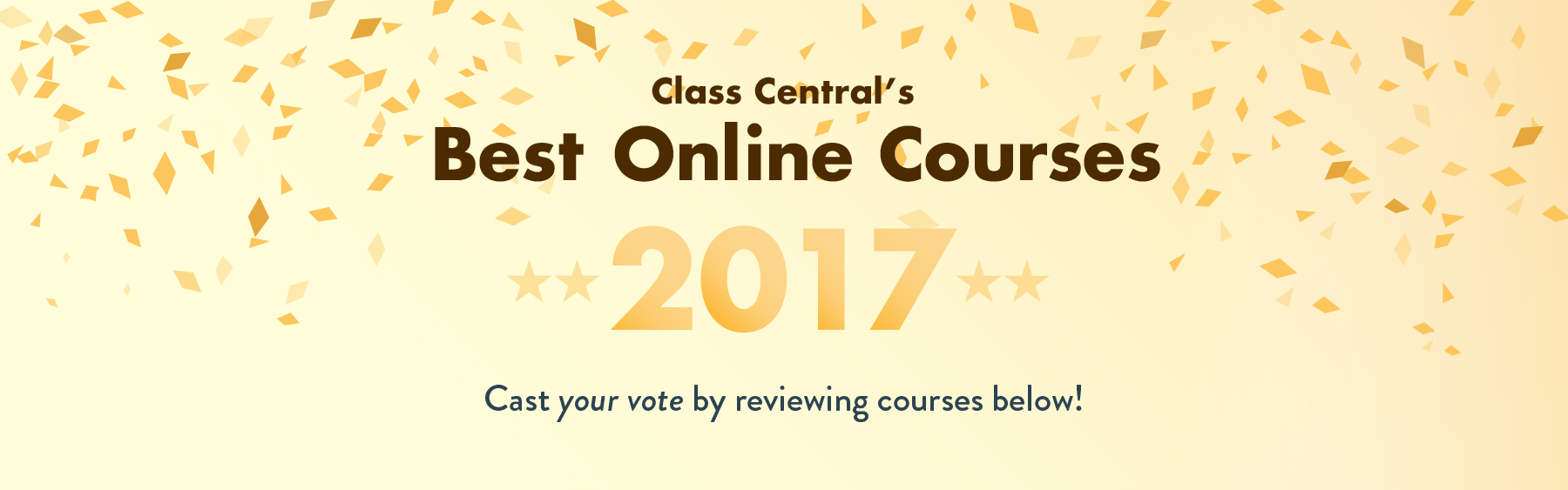 Class Central's Best New Online Courses for 2017 — Cast your vote!